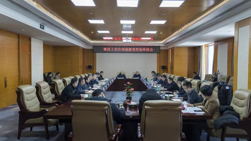 内蒙古自治区党委金融办、内蒙古证监局就推动上市公司高质量发展到远兴公司走访调研